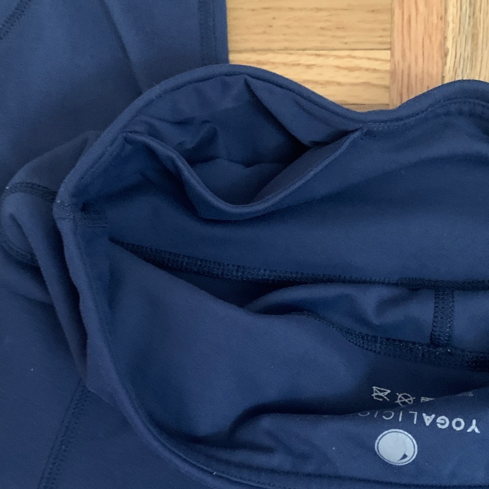 YOGALICIOUS Cutout Activewear Legging NAVY Women’s Size Small - Picture 7 of 12